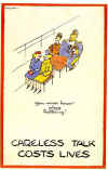 Home Sweet Home Front - 'Careless Talk on the bus' Poster - Click on image to enlarge!